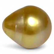 Magnificent Oval 14.6 x 16.8mm 23.2 Carats Golden Philippine Sea Pearl
