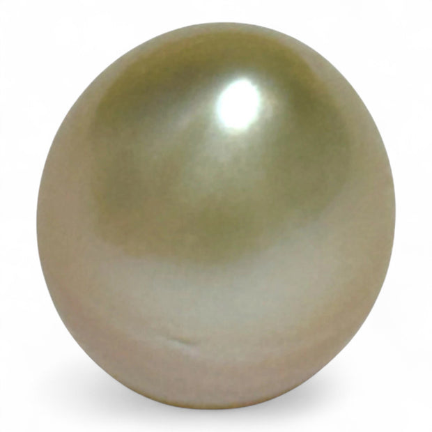 Teardrop 12,7 x 15.6mm 18.3 Carat Gold Philippines South Sea Pearl