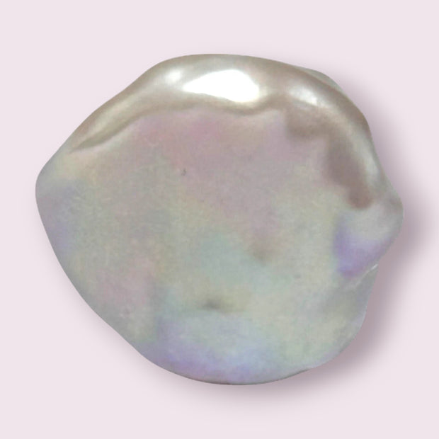 Giant Un-Drilled 20 x 15.4 x 25.8mm Keshi Purple Rose Pink Loose Pearl
