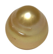 Refined 18.5ct 13.4x15.7mm Philippine South Sea Golen Oval Pearl