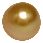 Enormous 14.9 x 15.2mm 23.5 Carat Deep Gold Philippines South Sea Pearl