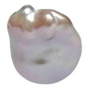 Un-drilled 16.4 x 14 x 22.6mm Keshi Purple Lavender Rainbow Pearl