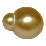 Giant 13.9 x 18.2mm 24.6 Carats Golden Philippines South Sea Pearl