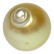 Teardrop 12.2 x 13.8mm 14.6 Carat Gold Philippines South Sea Pearl