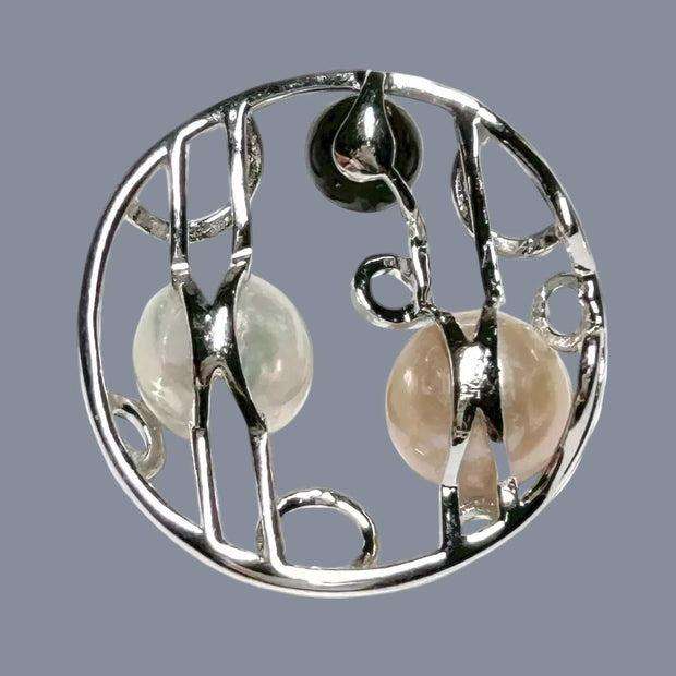 Gorgeous Triple Edison Multi Round 6 - 10 mm Cultured Pearls Pendant