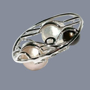 Gorgeous Triple Edison Multi Round 6 - 10 mm Cultured Pearls Pendant