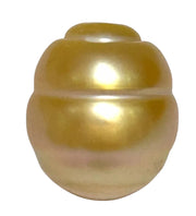 Giant 13.8 x 16.1mm 22.2 Carats Rich Gold Baroque South Sea Pearl
