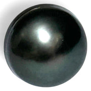 Silky Giant 13.4 x 14.2mm Peacock Black Green Tahitian Pearl Loose