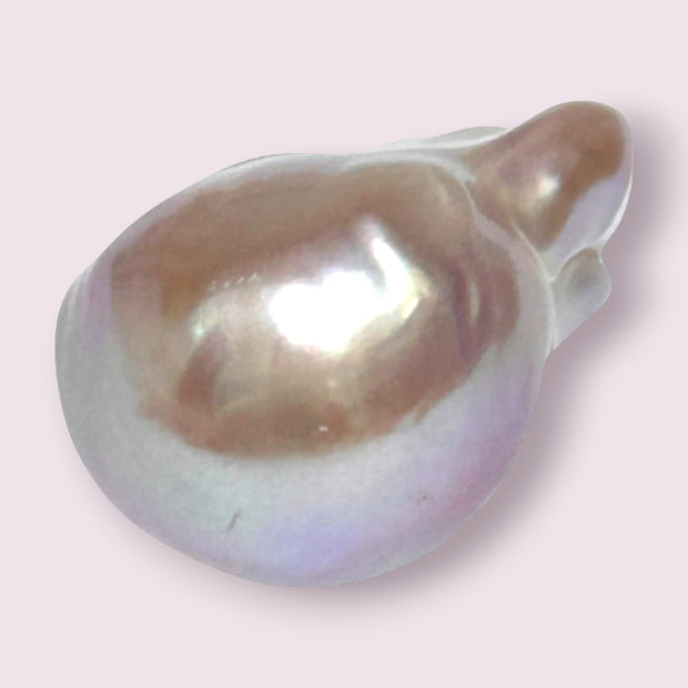Giant Un-Drilled 20 x 15.4 x 25.8mm Keshi Purple Rose Pink Loose Pearl