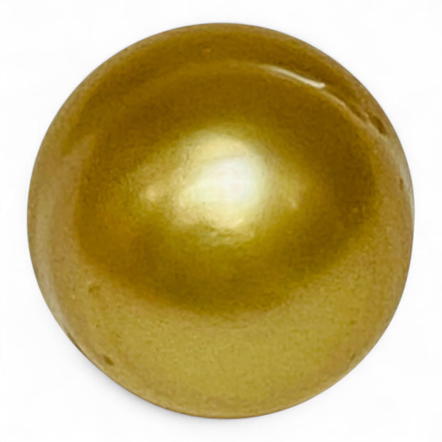 Huge 21.2 Carats Oval 13.7 x 16.6mm Rich Gold South Sea Loose Pearl