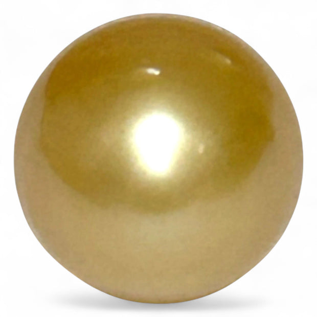 Oval 13.3x16.5mm 19.5ct Golden Philippine South Sea Loose Pearl Loose