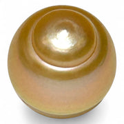 Large 14.2 x 15.6mm 21.7 Carats Deep Gold Philippines South Sea Pearl