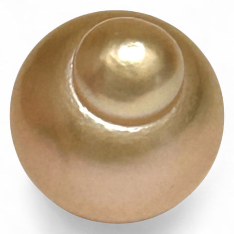 Huge 13.8 x 16.6mm 20 Carat Rich Golden Philippines South Sea Pearl