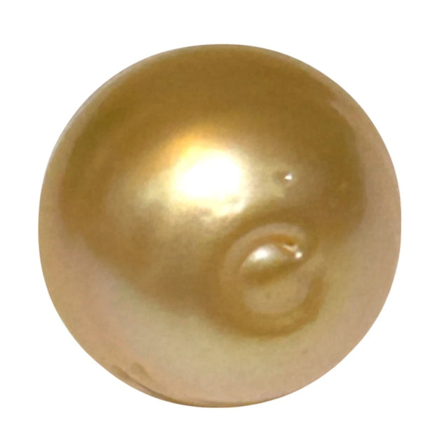 Refined 18.5ct 13.4x15.7mm Philippine South Sea Golen Oval Pearl