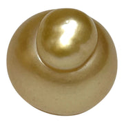 Giant 13.9 x 18.2mm 24.6 Carats Golden Philippines South Sea Pearl