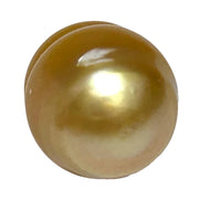 Giant 13.8 x 16.1mm 22.2 Carats Rich Gold Baroque South Sea Pearl