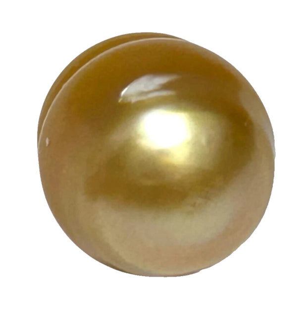 Giant 13.8 x 16.1mm 22.2 Carats Rich Gold Baroque South Sea Pearl