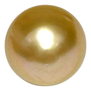 Giant 14.3 x 15.8mm 23.4ct Natural Deep Gold South Sea Pearl Loose