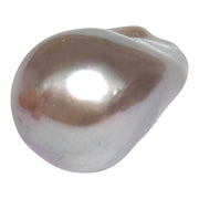 Un-drilled 16.4 x 14 x 22.6mm Keshi Purple Lavender Rainbow Pearl