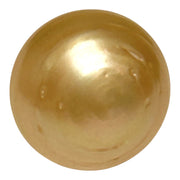 Enormous 14.9 x 15.2mm 23.5 Carat Deep Gold Philippines South Sea Pearl