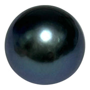 Giant 14.9 x 15.7mm 24 Carat Tahitian Peacock Black Blue Pearl Loose