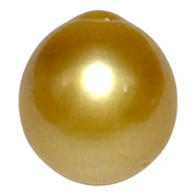 Unique 13.6 x 15mm 19.8 Carats Philippines South Sea Gold Oval Pearl