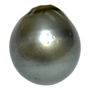 Peacock Middle Gray 13.9x 15.5mm 21 Carats Tahitian South Sea Pearl