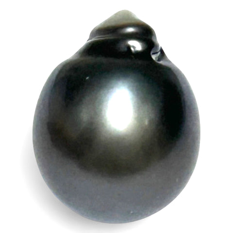 Giant 23.6 Carat 14.3 x 18mm Tahitian South Sea Peacock Gray Pearl