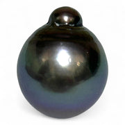 Elegant 13.9 x 17.1mm 21 Carat Tahitian Pearl – Peacock Black Pinkish