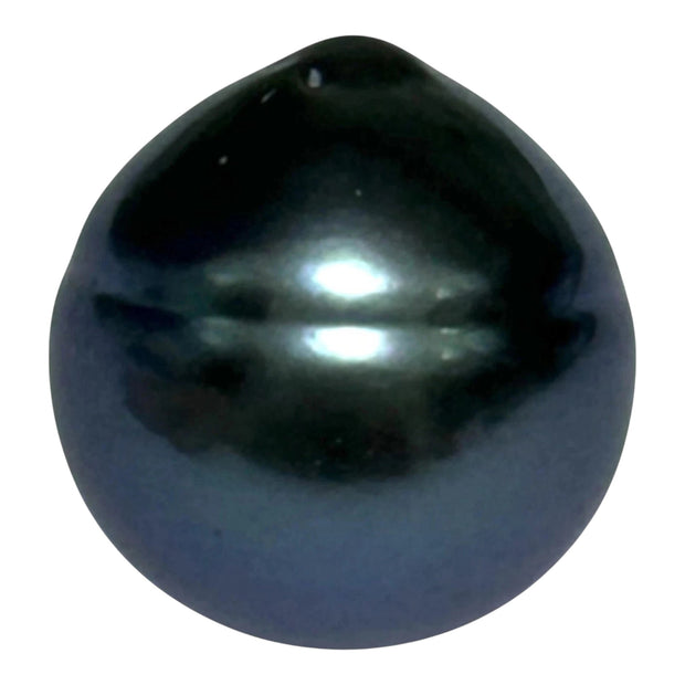 Giant 14.9 x 15.7mm 24 Carat Tahitian Peacock Black Blue Pearl Loose